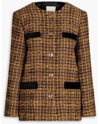 Sandro - Cotton-blend Bouclé-tweed Jacket - Lyst
