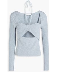 Jonathan Simkhai - Baltic Cutout Ribbed-knit Sweater - Lyst