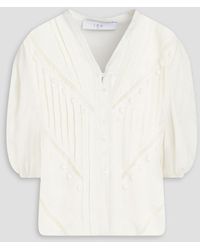 IRO - Verzierte bluse aus satin-jacquard - Lyst