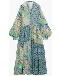 Anjuna - Luella Patchwork Printed Cotton-voile Maxi Dress - Lyst