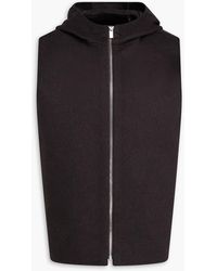Theory - Wool And Cashmere-Blend Hooded Vest - Lyst