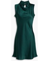 Veronica Beard - Maelle Stretch-silk Satin Mini Dress - Lyst