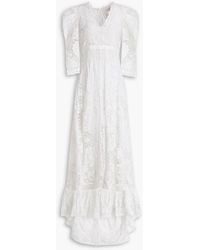 LoveShackFancy - Cloud Cutout Cotton Crocheted Lace Maxi Dress - Lyst