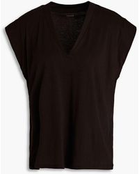FRAME - Pima Cotton-jersey T-shirt - Lyst