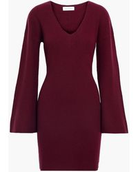 NAADAM - Twisted Ribbed Wool And Cashmere-blend Mini Dress - Lyst