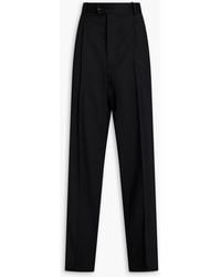 Peter Do - Hose mit geradem bein aus twill aus einer wollmischung mit falten - Lyst