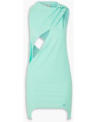 Courreges - Minikleid aus stretch-jersey mit twist-detail und cut-outs - Lyst