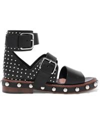 Red(V) - Studded Leather Sandals - Lyst