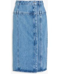 Stine Goya - Denim Midi Skirt - Lyst