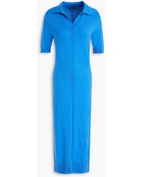 N.Peal Cashmere - Cotton And Cashmere-blend Midi Shirt Dress - Lyst