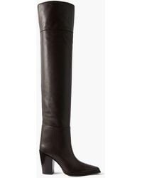 Jimmy Choo - Cece 80 Leather Over-the-knee Boots - Lyst