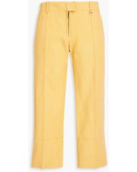 Jacquemus - Areia Cropped Linen-blend Straight-leg Pants - Lyst