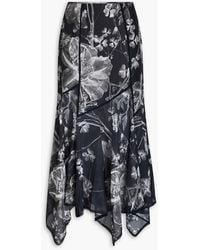 Charo Ruiz - Nopy Floral-Print Cotton-Blend Voile Maxi Skirt - Lyst