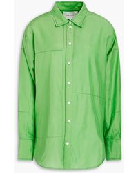 FRAME - Cotton And Silk-blend Poplin Shirt - Lyst