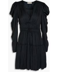Ulla Johnson - Lu Bow-detailed Satin Mini Dress - Lyst