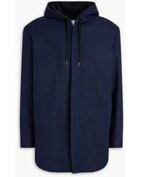 Sandro - Wool-Blend Felt Hooded Coat - Lyst