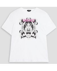 Versace - T-shirt aus baumwoll-jersey mit print - Lyst