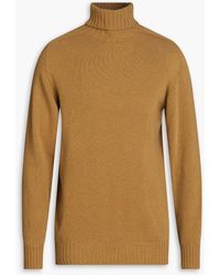Officine Generale - Merino Wool And Cashmere-blend Turtleneck Sweater - Lyst