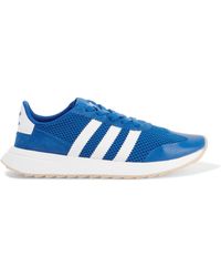 adidas originali pannelli di camoscio a scarpe blu lyst tratto adidas originali pannelli di camoscio a scarpe blu lyst tratto