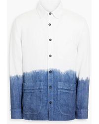 120% Lino - Dip-dyed Linen Shirt - Lyst