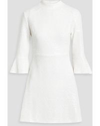 HVN - Ashley Sequined Cotton Mini Dress - Lyst