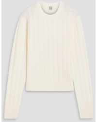 TOTEME - Cable-knit Wool Sweater - Lyst