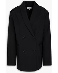 Loulou de Saison - Sancia Double-Breasted Wool-Blend Twill Blazer - Lyst