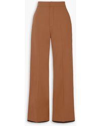 Gauchère - Tilla Two-tone Wool-blend Twill Wide-leg Pants - Lyst