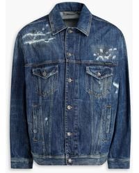 Dolce & Gabbana - Jeansjacke in distressed-optik - Lyst