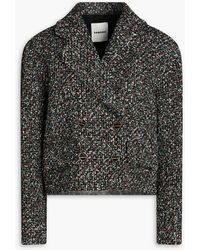 Sandro - Zazie doppelreihige jacke aus metallic-tweed - Lyst
