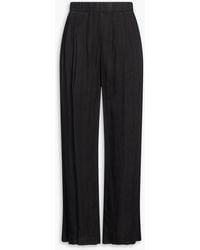 James Perse - Linen Wide-Leg Pants - Lyst
