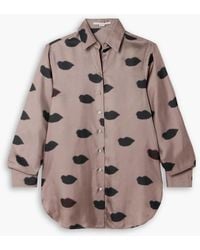 Stella McCartney - Printed Silk-Crepe Shirt - Lyst