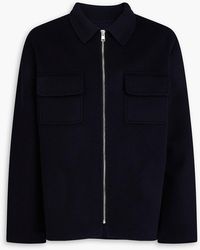 Sandro - Brushed Wool-blend Felt Jacket - Lyst