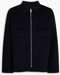 Sandro - Brushed Wool-blend Felt Jacket - Lyst