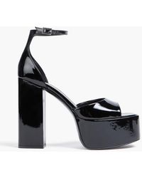 Paris Texas - Patent-Leather Platform Sandals - Lyst