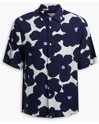 Sandro - Hemd aus webstoff mit floralem print - Lyst