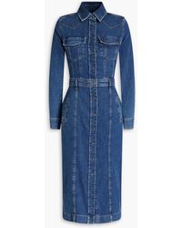 7 For All Mankind - Luxe Denim Shirt Dress - Lyst
