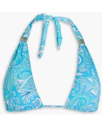 Melissa Odabash - Grenada Printed Triangle Bikini Top - Lyst