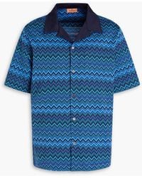 Missoni - Crochet-knit Cotton Shirt - Lyst