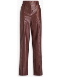 Nanushka - Topstitched Straight-leg Pants - Lyst
