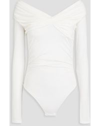 TOVE - Off-the-shoulder Twisted Stretch-jersey Bodysuit - Lyst