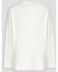 Jil Sander - T-shirt aus jersey aus einer baumwollmischung mit flammgarneffekt - Lyst