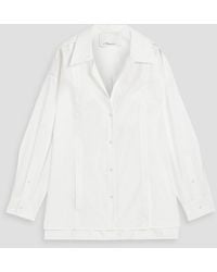 3.1 Phillip Lim - Cotton-blend Poplin Bralette And Shirt Set - Lyst