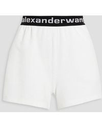 T By Alexander Wang - Stretch Cotton-blend Corduroy Shorts - Lyst