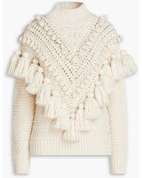 Zimmermann - Pompom-embellished Wool Turtleneck Sweater - Lyst