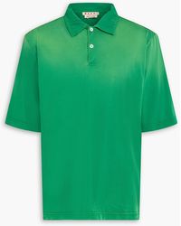 Marni - Dégradé Cotton-Jersey Polo Shirt - Lyst