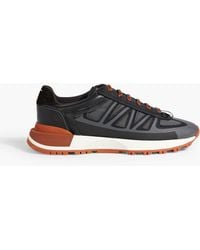 Maison Margiela - 50/50 Leather, Mesh And Neoprene Sneakers - Lyst