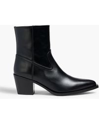 Stuart Weitzman - Tate Leather Ankle Boots - Lyst