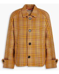 Marni - Checked Wool-twill Jacket - Lyst
