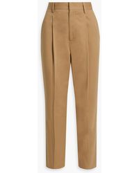 RED Valentino - Cotton-blend Twill Tapered Pants - Lyst